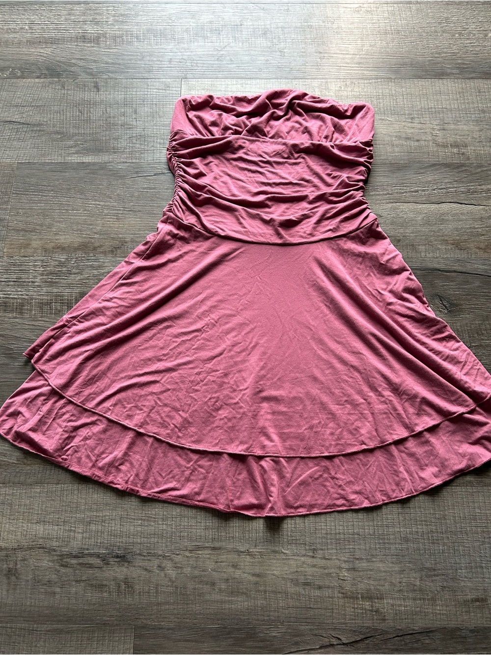 Merokeety Strapless Pink Dress